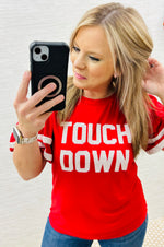 Red - Touch Down Blouse