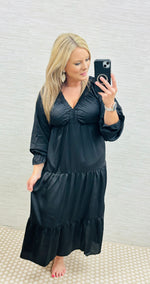 Classic Black Maxi Dress