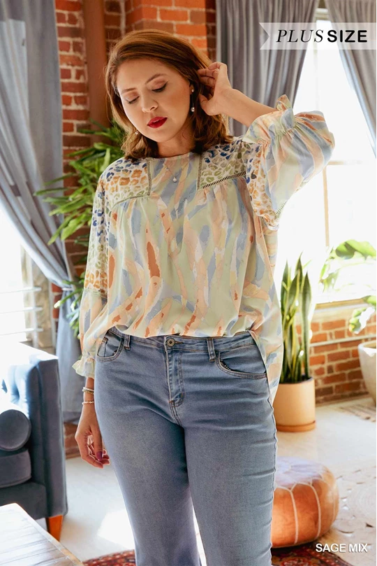 Sage Fall Mix Blouse