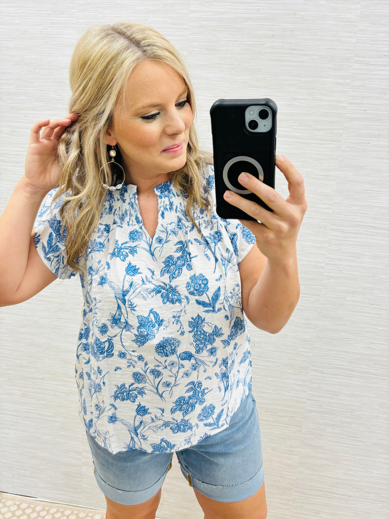 Blue Chic Blouse