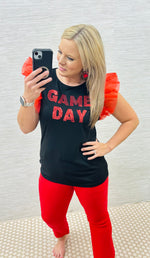 Red/Black Game Day Top