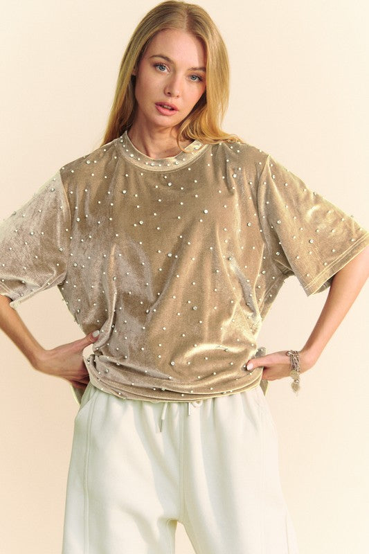 Neutral Pearl LA Blouse