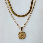 Double Chain Initial Necklace