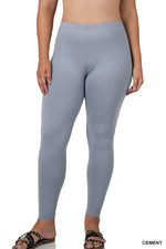 Plus Brushed DTY Microfiber Full-Length Leggings