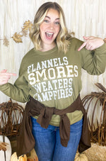 Flannels, Smores, Sweaters Chenille Sweatshirt