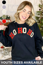 Ho Ho Ho Chenille Sweatshirt