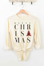 MERRY CHRISTMAS LONG SLEEVE TEE