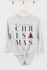 MERRY CHRISTMAS LONG SLEEVE TEE