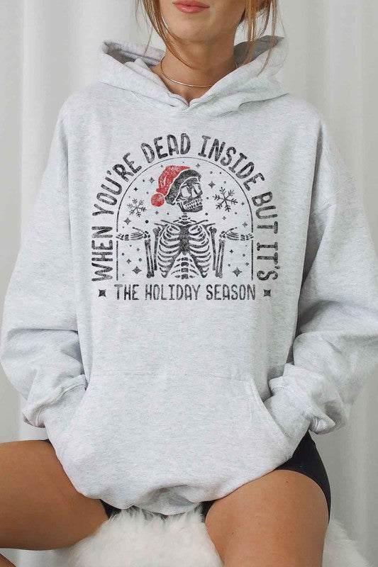 CHRISTMAS SKELETON HOODIE PLUS SIZE