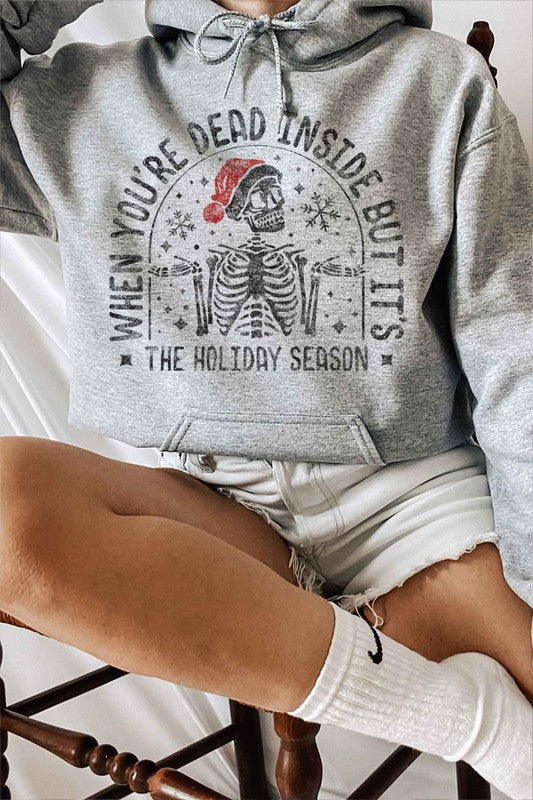 CHRISTMAS SKELETON HOODIE PLUS SIZE