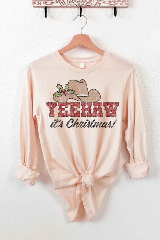 YEEHAW COUNTRY CHRISTMAS LONG SLEEVE TEE