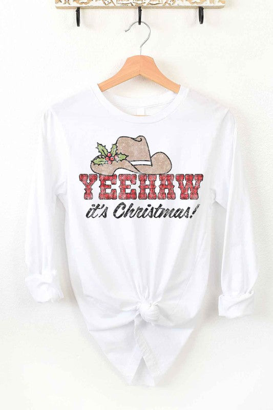 YEEHAW COUNTRY CHRISTMAS LONG SLEEVE TEE