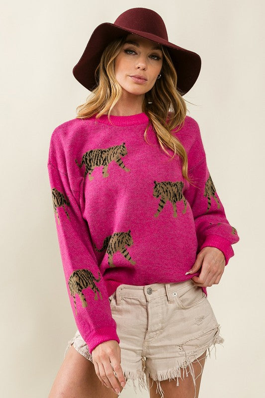 Tiger Pattern Sweater