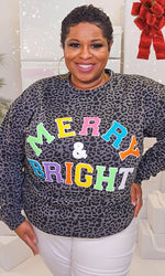 Soft Ideal Chenille Merry and Bright Sweatshirt