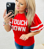 Red - Touch Down Blouse