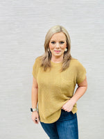 Taupe Oversized Ribber Sweater Top