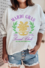 MARDI GRAS SOCIAL CLUB GRAPHIC SWEATSHIRT