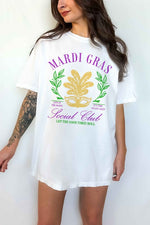 MARDI GRAS SOCIAL CLUB OVERSIZED TEE