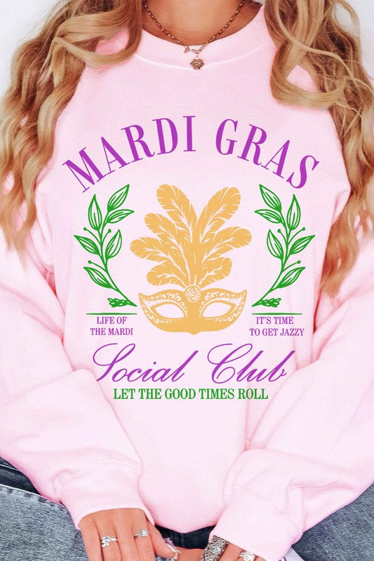 MARDI GRAS SOCIAL CLUB OVERSIZED SWEATSHIRT