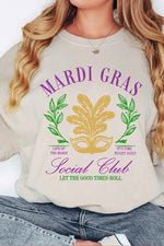 MARDI GRAS SOCIAL CLUB OVERSIZED SWEATSHIRT