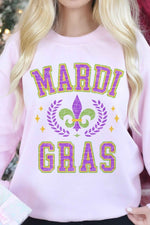 MARDI GRAS PARTY GRAPHIC SWEATSHIRT