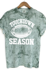 Game Day Touchdown Leopard Block Graphic Tee