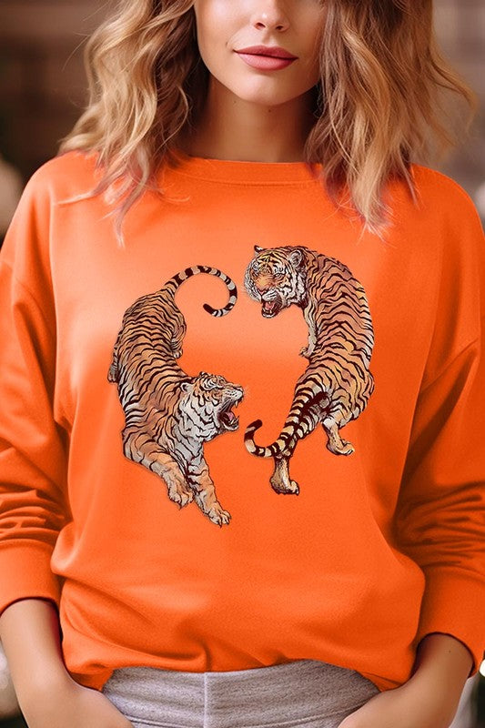 Tigers Graphic Fleece Sweatshirts