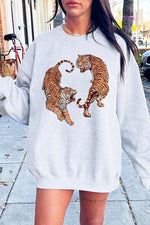 Tigers Graphic Fleece Sweatshirts