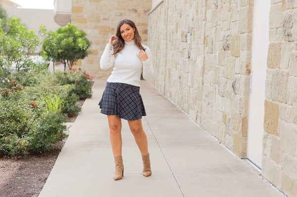 The Brenna Plaid Skort