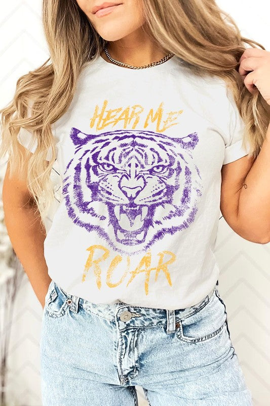 Hear Me Roar Tiger Graphic Tee