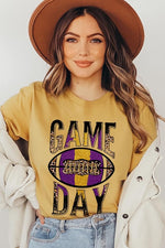 Game Day with Football Graphic Tee