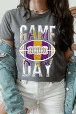 Game Day with Football Graphic Tee