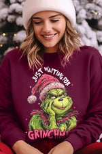 Just Waiting For Grinchmas Fleece Sweatshirts