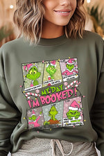 My Day I'm Booked Grinch Fleece Sweatshirts