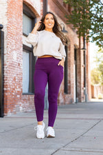 The Kinsley Purple Full Length Leggings