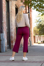 The Courtney Maroon High Waisted Gaucho