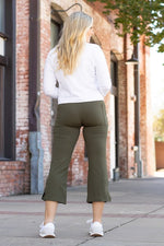 The Shyla Olive  High Waisted Gaucho