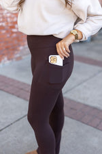 The Brandy Brown Flare with Pockets