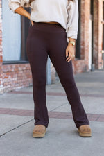 The Brandy Brown Flare with Pockets