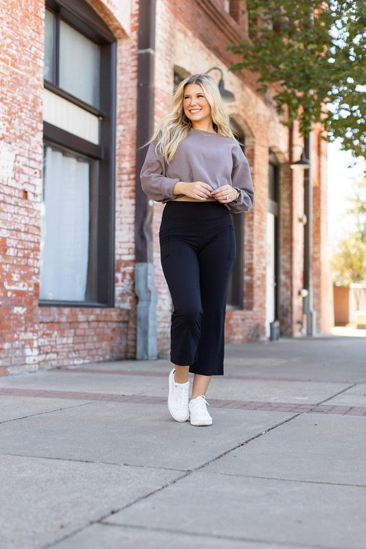 The Delilah - Kick Flare Leggings with Pockets