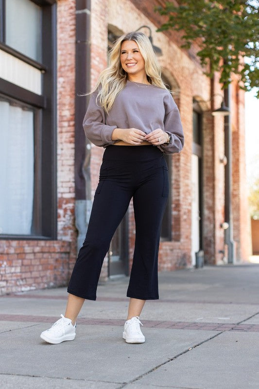 The Delilah - Kick Flare Leggings with Pockets