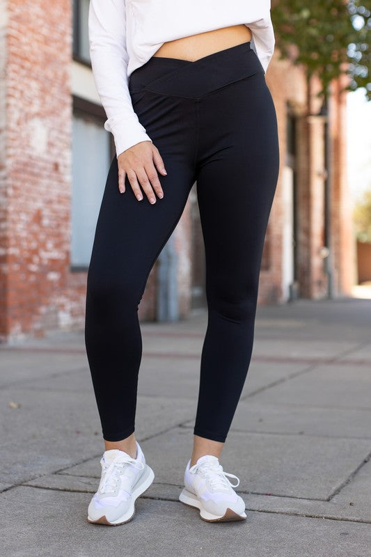 The Alexa High Waist Crossover Athleisure Leggings