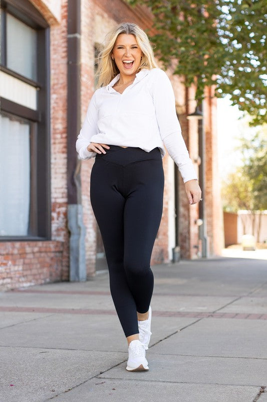 The Alexa High Waist Crossover Athleisure Leggings