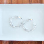 Camy Hoops - Silver Foil