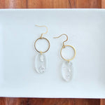 Rene Earrings - Silver Foil