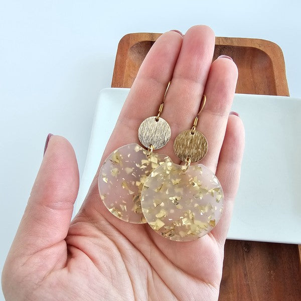 Zoey Earrings - Gold Flake