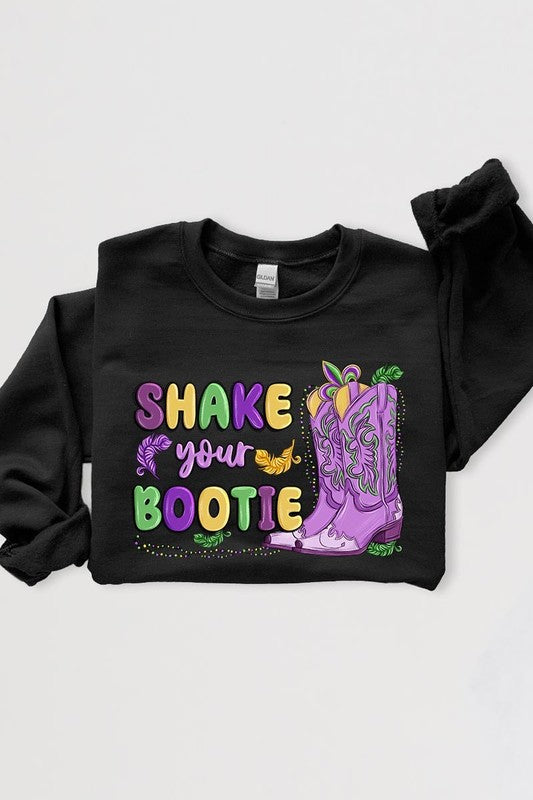 Shake Your Bootie Mardi Gras Fleece Sweatshirts