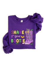 Shake Your Bootie Mardi Gras Fleece Sweatshirts