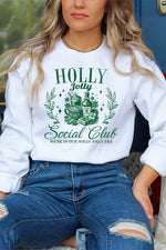 Christmas Holly Jolly Social Club Sweatshirt