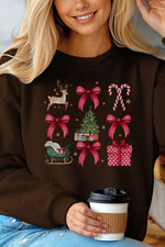 Christmas Deer Red Present Holiday Sweatshirt